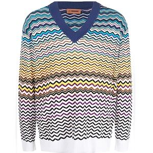 Missoni Zigzag V-neck jumper for unisex fit
